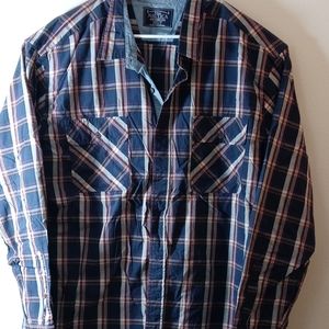 Men long sleeve button down shirt